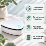 Características del dispositivo OZUM portátil y recargable.